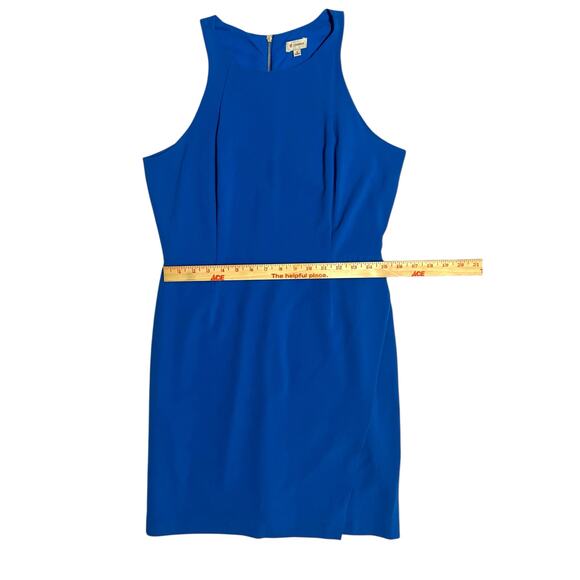 Cremieux Cameran Pacific Blue Halter High Neckline Cocktail Mini Dress Size 8 - Picture 8 of 13